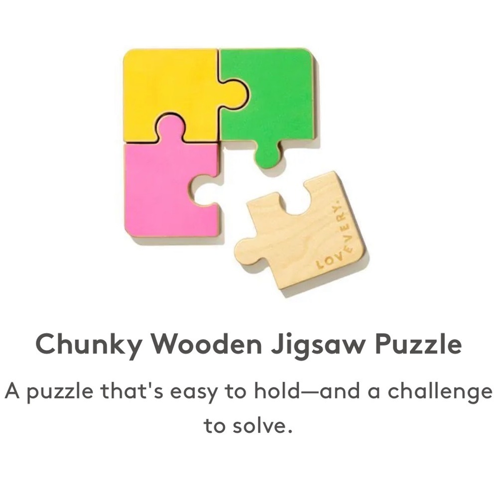 Lovevery Chunky Wooden Jigsaw Puzzle